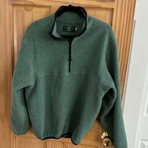 Orvis Men's Green Zip-Up Fleece